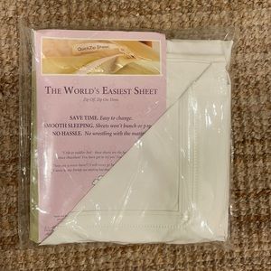 Quick zip crib sheet set